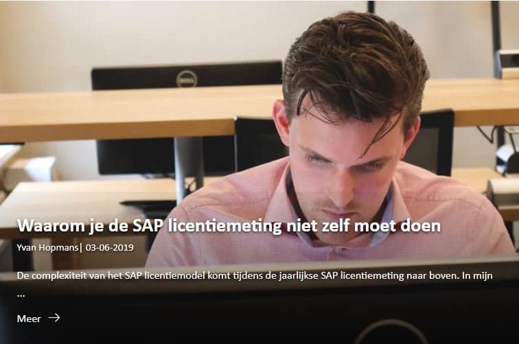 SAP licentiemeting