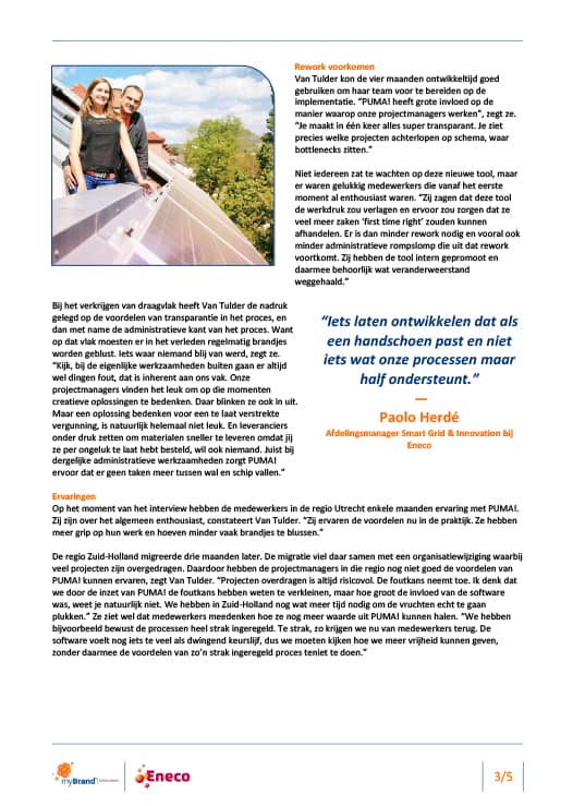 Eneco OutSystems case