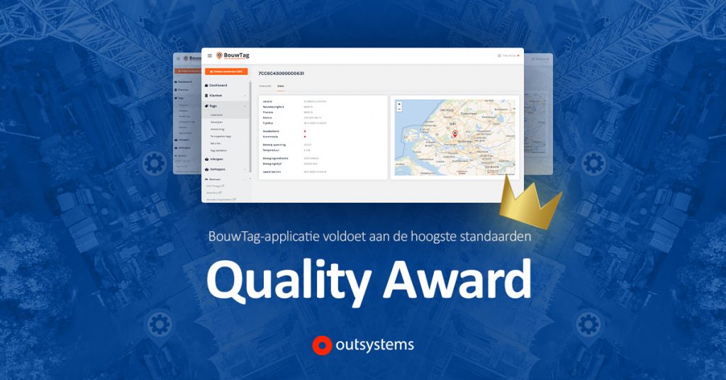 Outsystems quality award Bouwtag