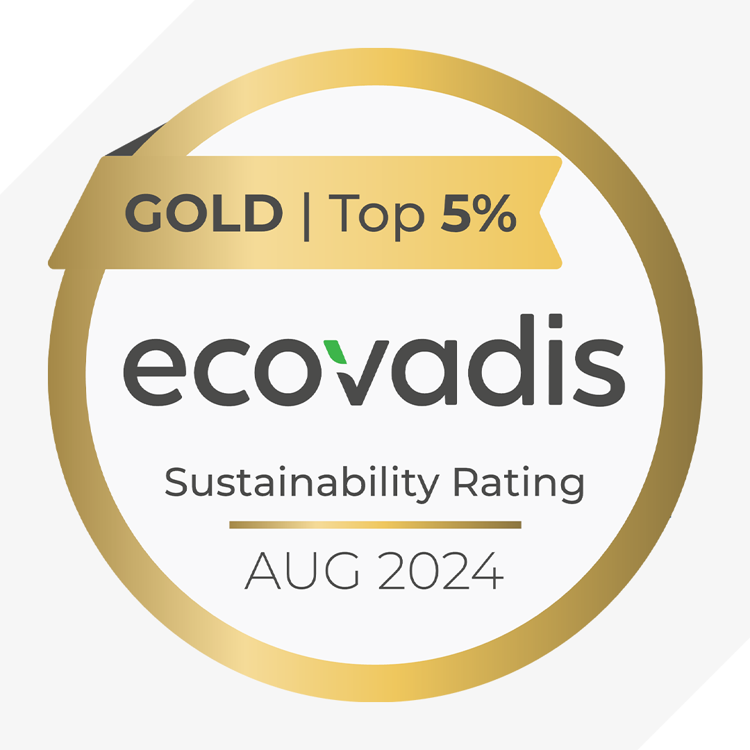 Ecovadis Sustainability Rating Gold - Top 5%