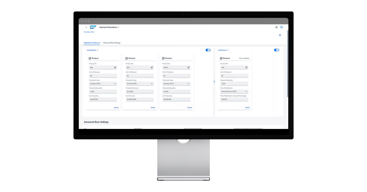 SAP Omnichannel Promotion Pricing