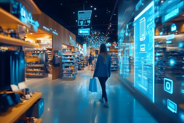 futuristic shopping experience