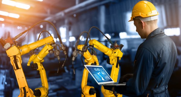 smart industry robot arms digital factory production technology