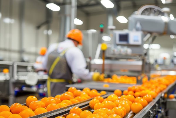efficient orange processing facility with stainless steel machines industrial ai generative scaled e1784274024361
